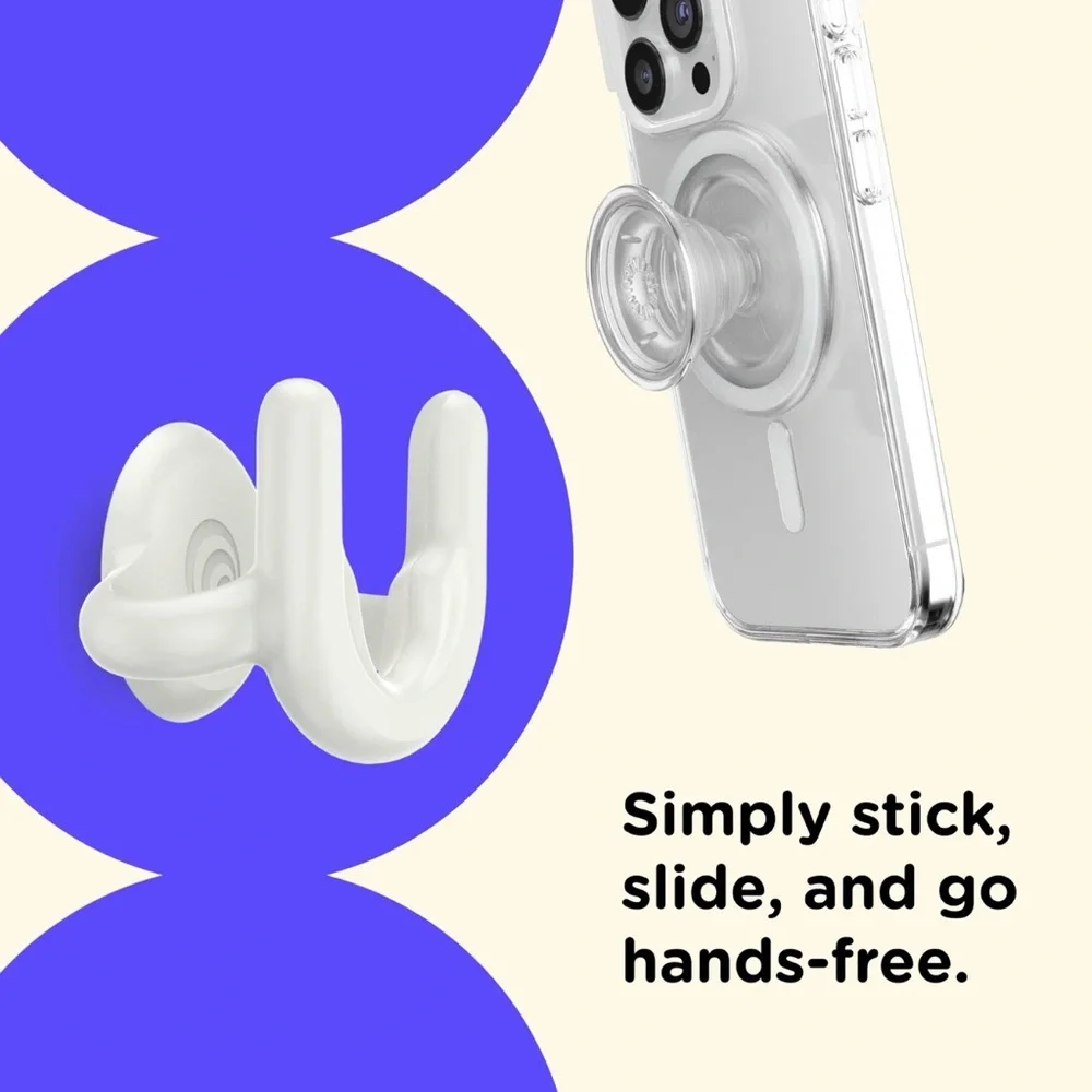 PopSockets PopMount White — Multi-Surface Phone Mount